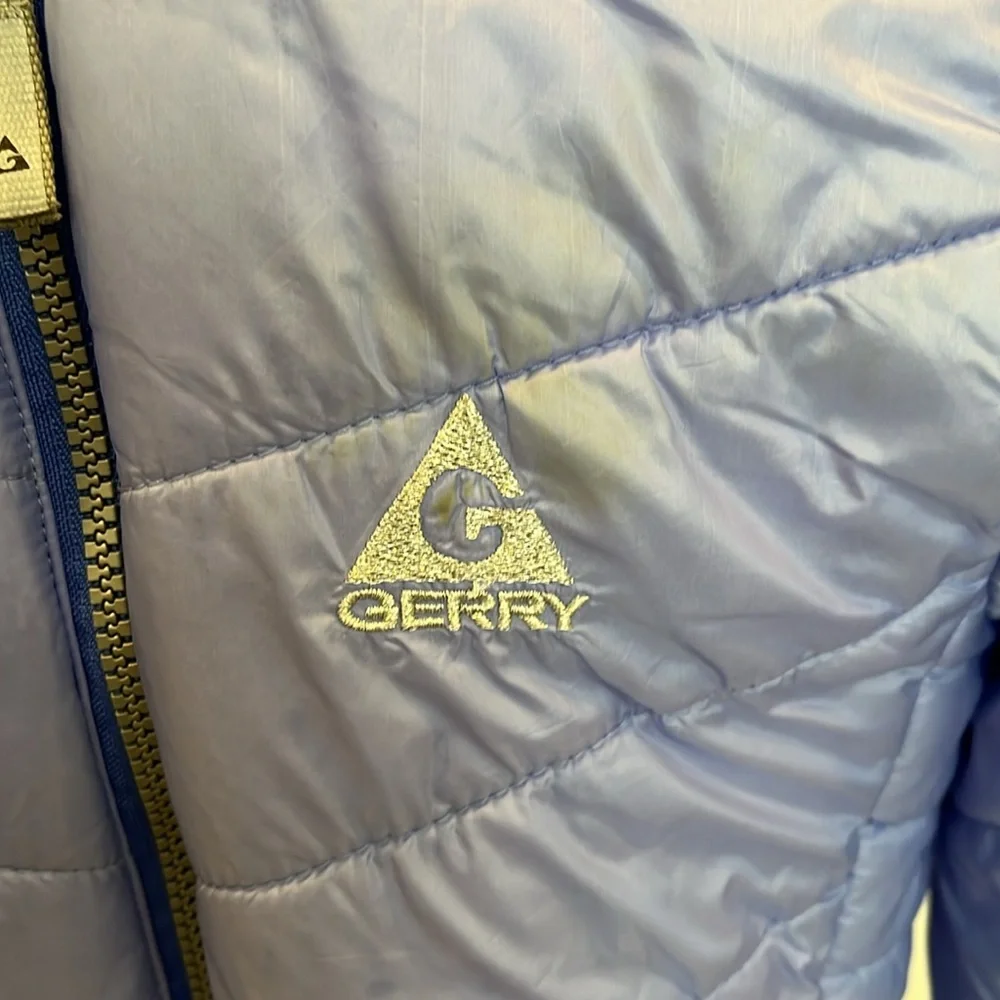 GERRY SZ L14-16 coat. Periwinkle blue. Zip up with hood. Great condition